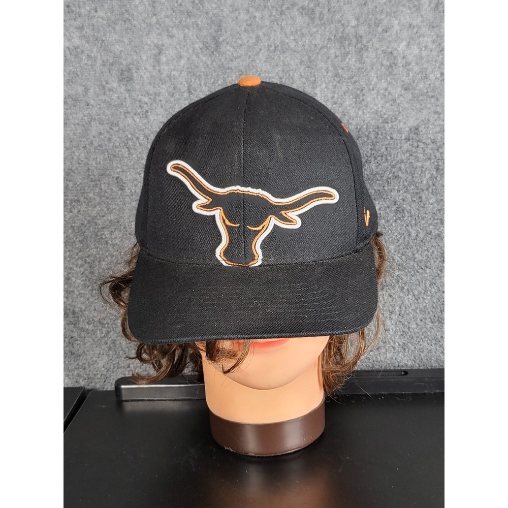 Zephyr Texas Longhorns Hat Fitted 7 1/4‎ Black Orange NCAA Baseball Cap Baseball